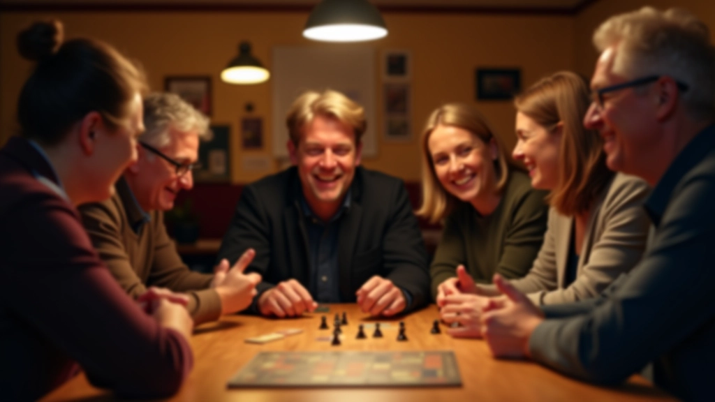 Group of adults playing strategy game together